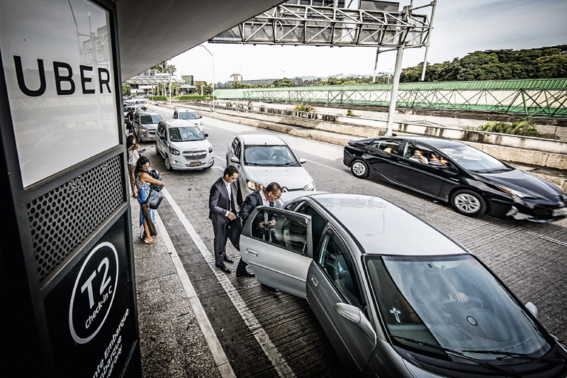 Transporte de Uber Aeroporto de Guarulhos